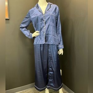 In the Style blue pajama set. Size 10.